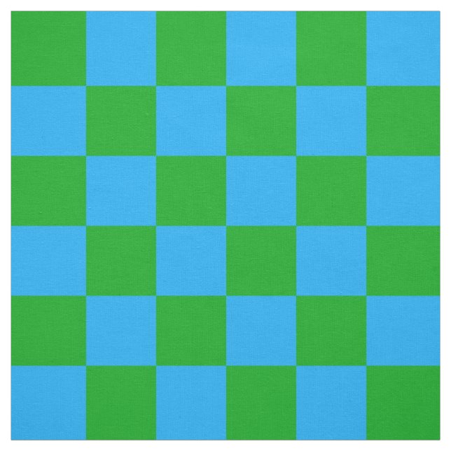 Blaues Gelb-Karo-Muster Stoff (Muster)