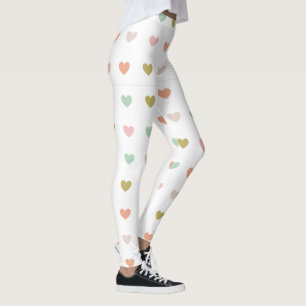 Blaues Gelbes Herz Girly Trendy Modisch Yoga Leggings