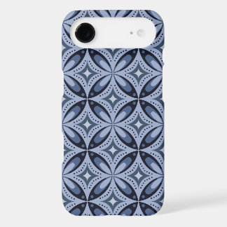 Blaues geometrisches Muster im Retro-Stil