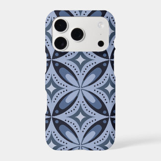 Blaues geometrisches Muster im Retro-Stil