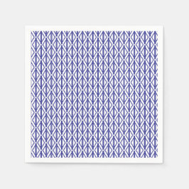 Blaues geometrisches Muster Napkin Serviette