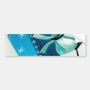 Blaues Geschenk I Autoaufkleber
