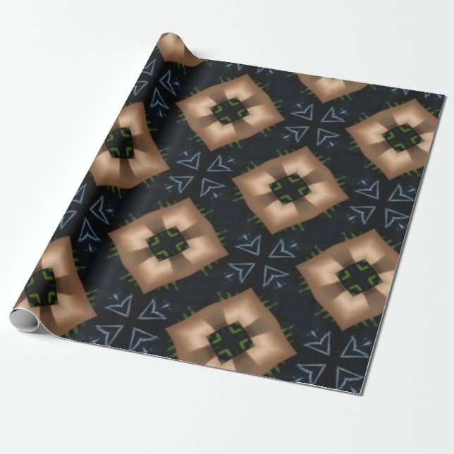 blaues Geschenkpapier (Ungerollt)