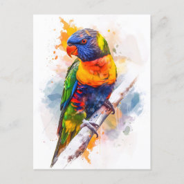 Blaues Gesicht Lori Postkarte