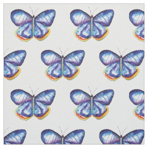 Blaues Gewebe Schmetterling Pima Baumwolle(54" Stoff