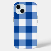 Blaues Gingham-Muster