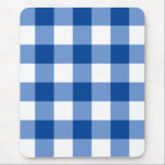 Blaues Gingham-Muster Mousepad<br><div class="desc">Ein buntes bearbeitbares Schachbrett oder Gingham Muster. Klicken Sie zum Personalisieren auf Design bearbeiten und wählen Sie bis zu 4 Farben. Fühlen Sie sich frei fragen für Design-Hilfe.</div>