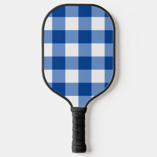 Blaues Gingham-Muster Pickleball Schläger