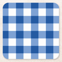 Blaues Gingham-Muster