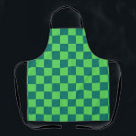 Blaues Gingham-Muster Schürze<br><div class="desc">Blaues Gingham-Muster</div>