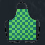 Blaues Gingham-Muster Schürze<br><div class="desc">Blaues Gingham-Muster</div>
