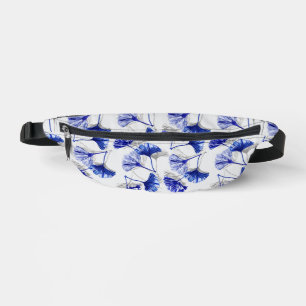 Blaues Gingko-Blatt Bauchtasche