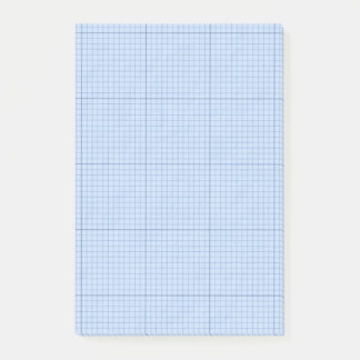 Blaues Gitter mit Führer-Linien Post-it Klebezettel