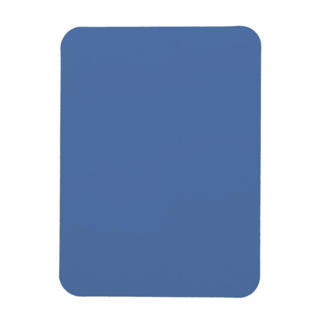 Blaues Glas (Vollfarbe) Magnet (Vertikal)
