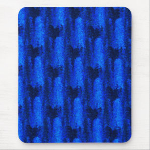Blaues Glasmuster Mousepad