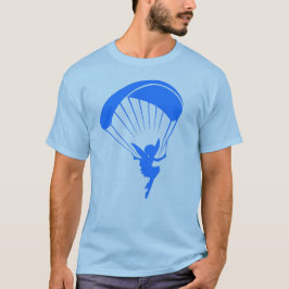 Blaues Gleitschirmfliegen-Elf-T-Shirt T-Shirt