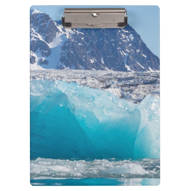 Blaues Gletschereis, Norwegen Klemmbrett (Vorderseite)