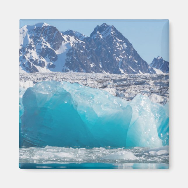 Blaues Gletschereis, Norwegen Magnet (Vorne)