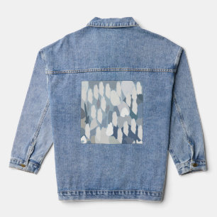 Blaues Gletschereismuster Jeansjacke