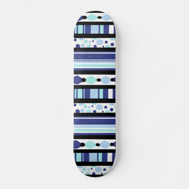 Blaues Glücks-Skateboard Skateboard (Vorderseite)