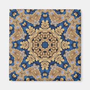 Blaues Gold Dekorativer Magnet