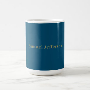 Blaues Gold Professioneller Trendiger Minimalistis Kaffeetasse