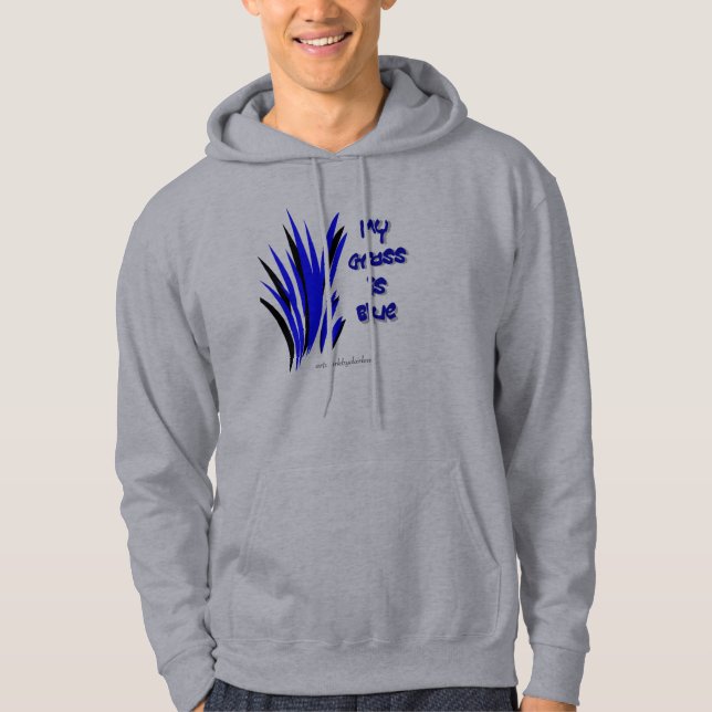 blaues Gras, Grafik durch darlene Hoodie (Vorderseite)