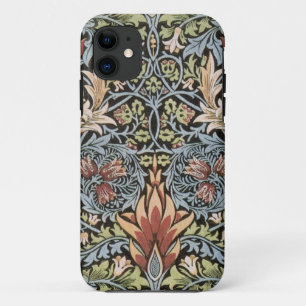 Blaues Grün-William Morris-Tapisserie Case-Mate iPhone Hülle