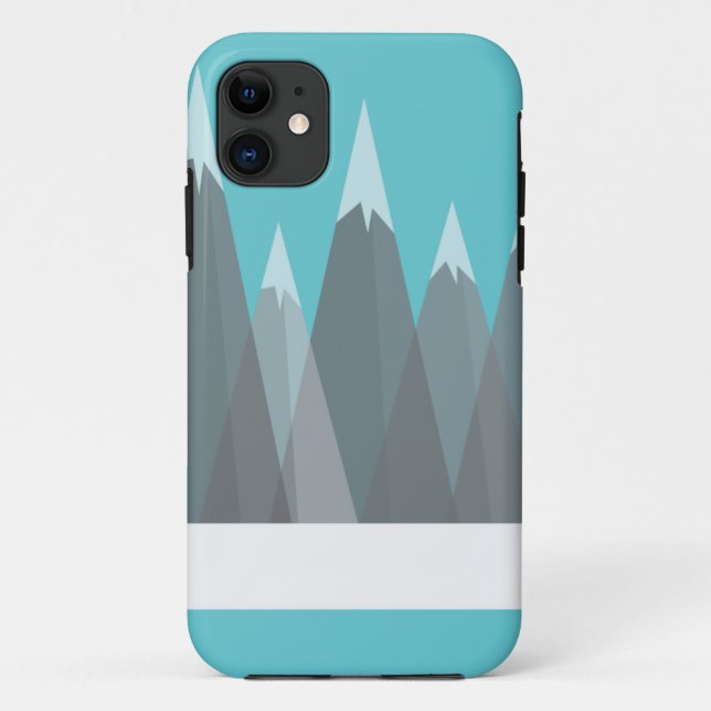 Blaues/grünes iPhone 5 Fall-Berge Case-Mate iPhone Hülle (Rückseite)