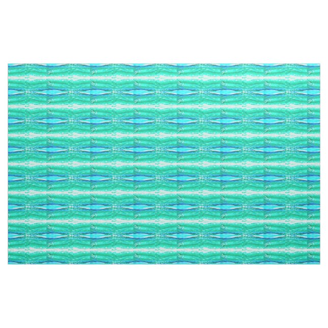 blaues/grünes Maui-Wellenmuster Stoff (Yard (91,4 cm))
