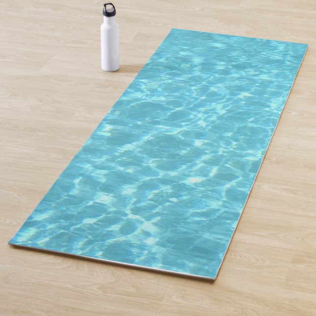 Blaues grünes Wasser Aqua Schwimmbad Yogamatte (Beispiel)