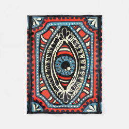 Blaues Gypsi Fleecedecke