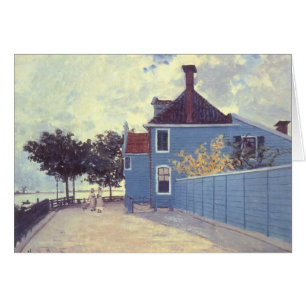 Blaues Haus in Zaandam von Claude Monet