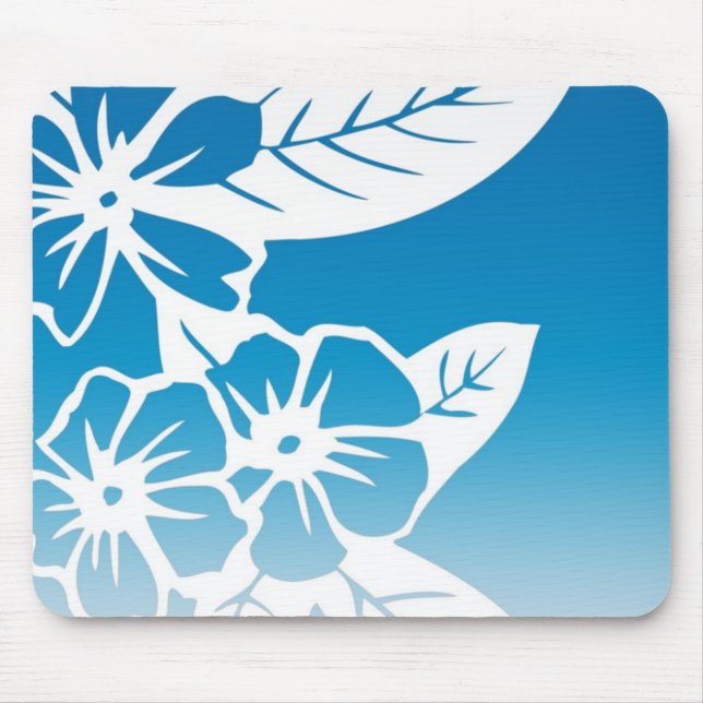 Blaues Hawaii Mousepad (Vorne)