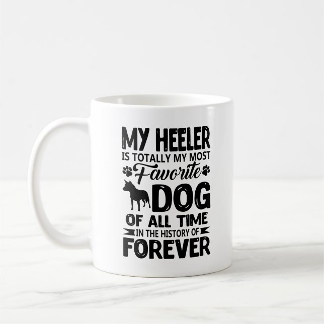 Blaues Heeler ist meine LieblingshundeTasse Kaffeetasse (Links)