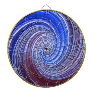 Blaues helles Paint Swirl Dartscheibe
