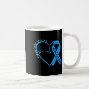 Blaues Herzband für Prostatakrebs-Bewusstsein Kaffeetasse