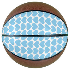 Blaues Herzmuster, Romantik, Liebe Basketball