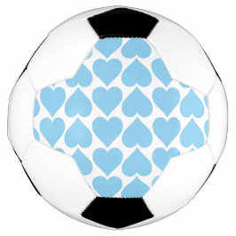 Blaues Herzmuster, Romantik, Liebe Fußball