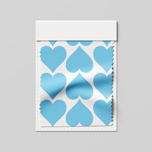 Blaues Herzmuster, Romantik, Liebe Stoff (Von Creator hochgeladen)