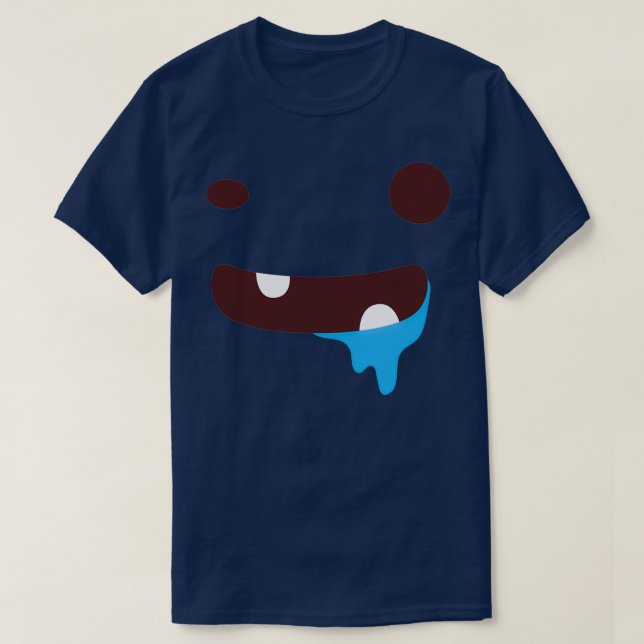 Blaues Himmelsgesicht T-Shirt (Design vorne)