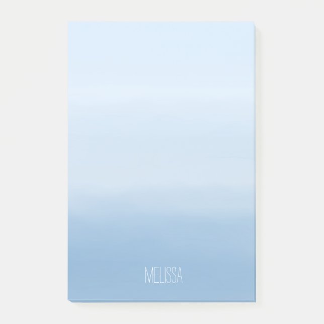 Blaues Himmelskörper Post-it Klebezettel (Vorderseite)