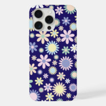 Blaues Hintergrund-Blumenmuster