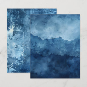 Blaues Hintergrundbild Druckfarbenbeschriftung Einladung