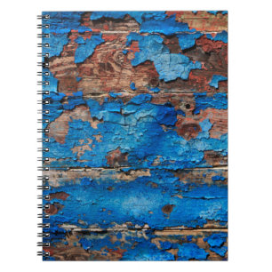 Blaues Holz mit Textur Notizblock