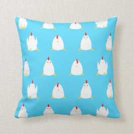 Blaues Huhn-Kissen Kissen