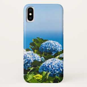Blaues Hydrangea auf Gradient Ocean Positano Case-Mate iPhone Hülle