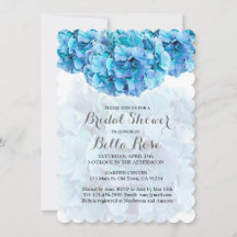 Blaues Hydrangea-Brautparty lädt Hydrangea3 ein