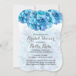 Blaues Hydrangea-Brautparty lädt Hydrangea3 ein Einladung