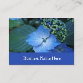 Blaues Hydrangea Visitenkarte